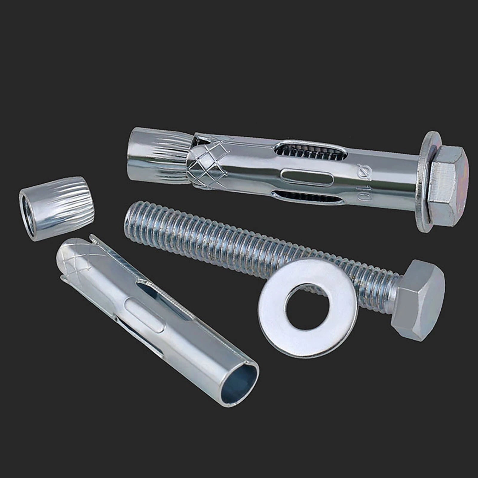 Zinc-Plated Expansion Sleeve Anchor Bolts for Concrete & Masonry — Ø 6.5mm to 16mm