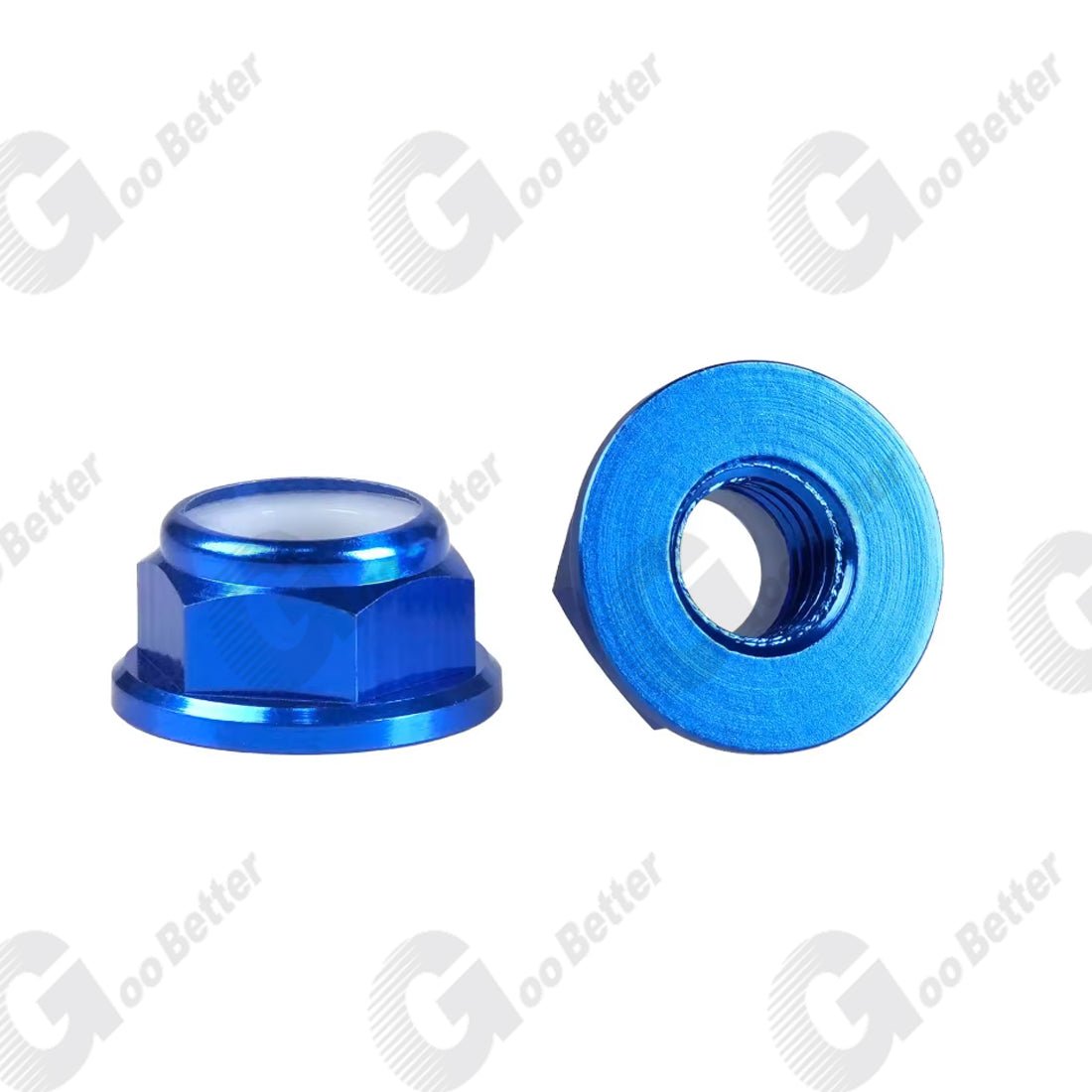 M2 M3 M4 M5 M6 M8 RC Flanged Nyloc Anodised Aluminium Wheel Nuts Various Colours - HomeDIYer