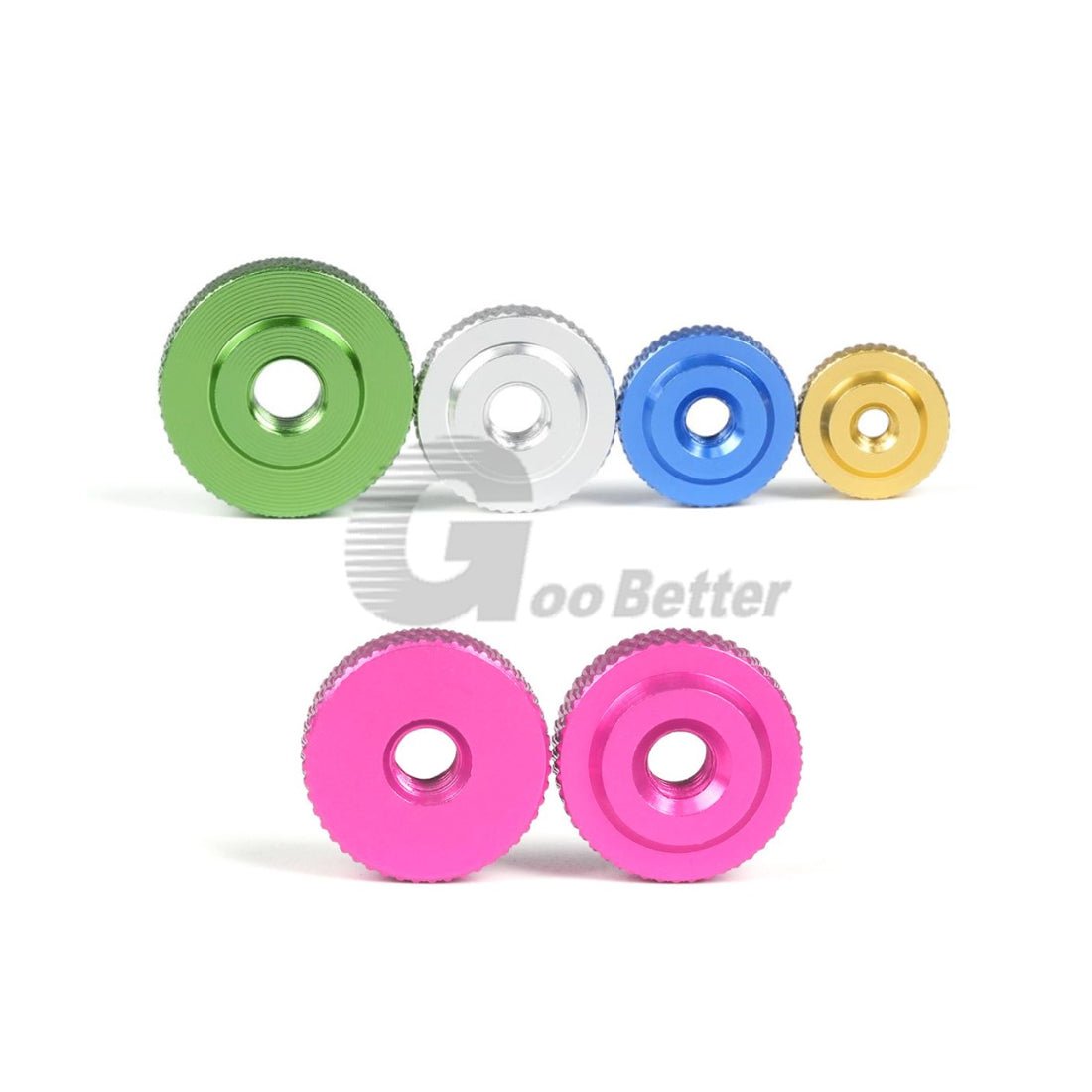 Knurled Thumb Nut Aluminum Alloy Thin Type Hand Grip Knob M3 M4 M5 M6 Thumb Nuts - HomeDIYer