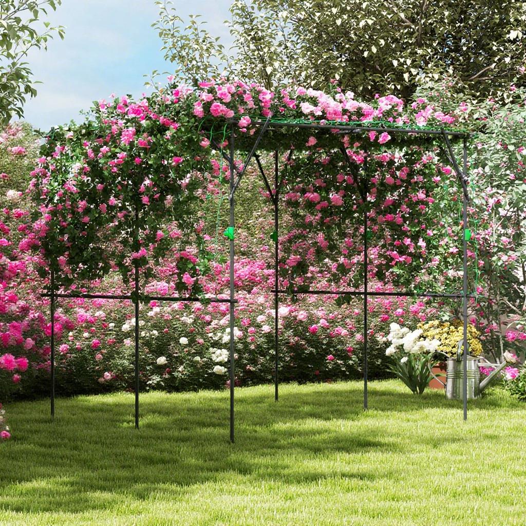 Garden Arch Trellis Metal Plant Trellis Support with Climbing Net
