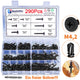 290x M4.2 Phillips Head Self-Drilling Screws Set Self-Tapping Sheet Metal Screws + Drill Bit
