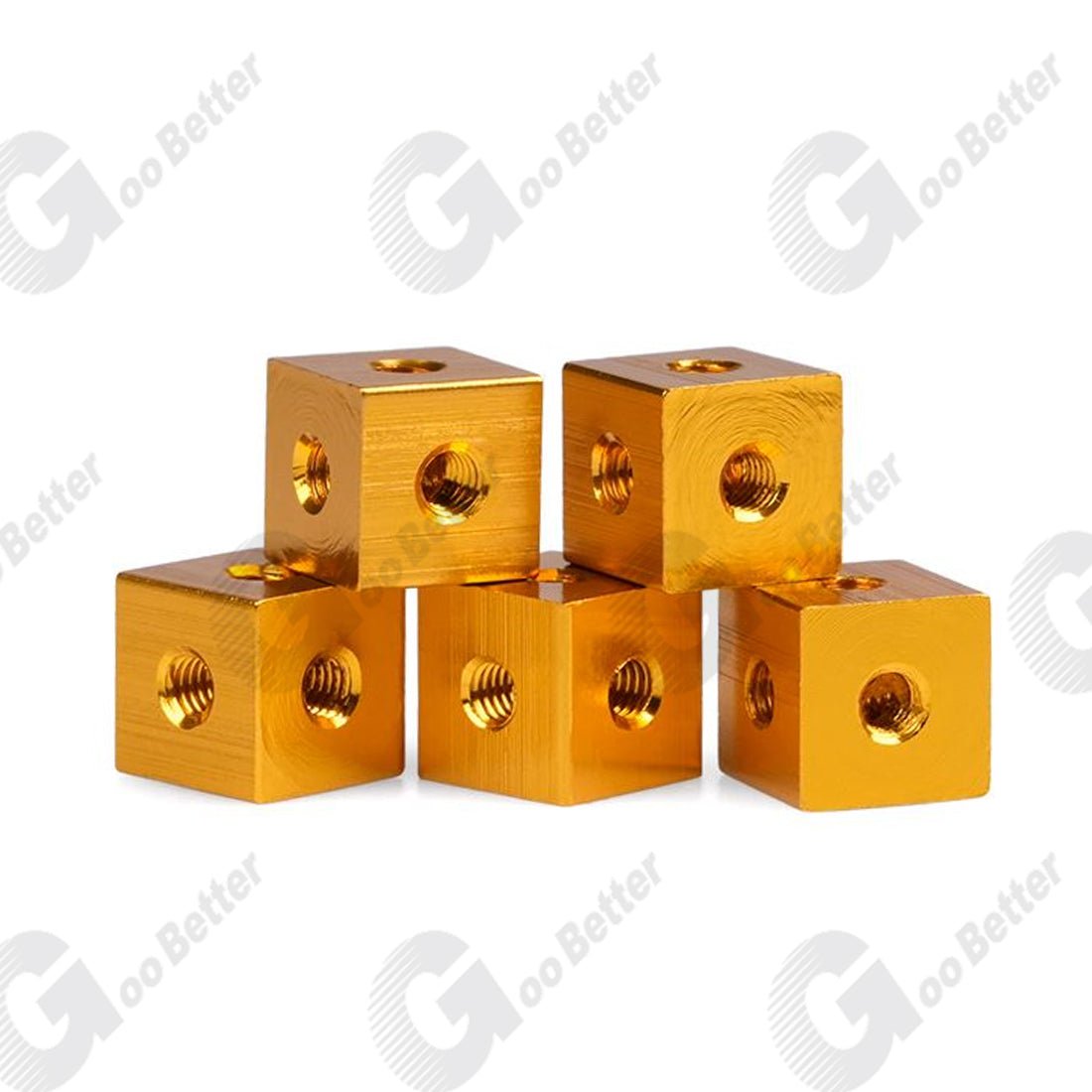 M3 Cube Connector Aluminium Fixing Bracket 10mm Square Spacer Standoff Tee 6 way - HomeDIYer