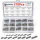175pc Sae Keystock Bar Assortment Lock Pulleys Gears Square Key Stock Keyway Set