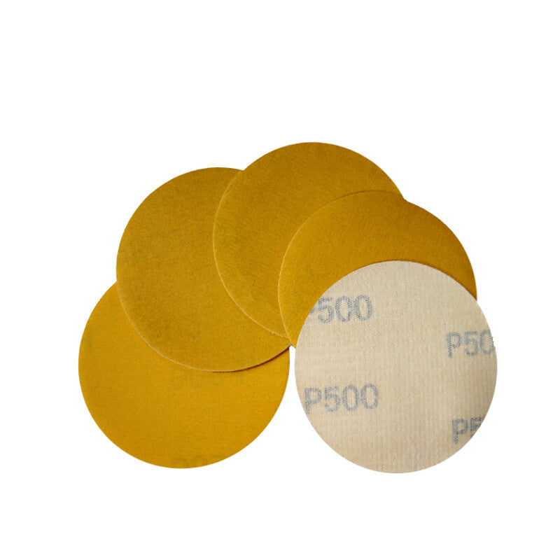 75mm 125mm 225mm Yellow Sanding Discs Hook Loop Sandpaper Pads Grit 40 - 1000