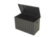 200 Gallon Metal Outdoor Deck Box with Built‑in Oxford Fabric Storage Bag – Waterproof Patio Bench, Dark Gray