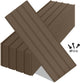 Metal Roofing Panels 20 Pcs, Corrugated Galvanized Steel Siding with 120 Screws for Pergola & Shed, Brown