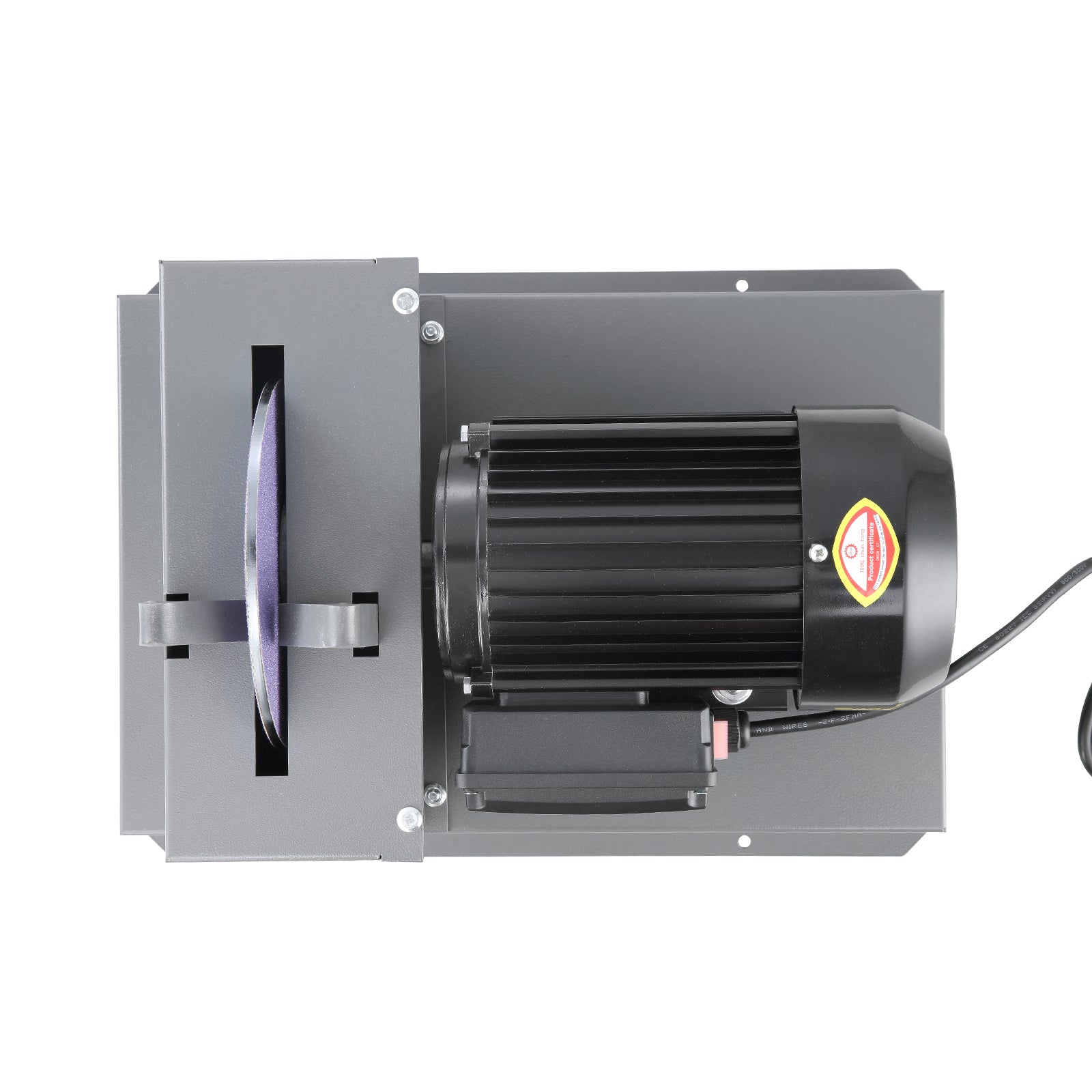 Lawn Mower Blade Sharpener, 2/3HP 500W Lawnmower Blade Grinder with 7-inch Ceramic Grinding Wheel, Powerful Bench Mower Sharpening Machine for High/Low Lift Blades, Gator Blades, Flat Blades