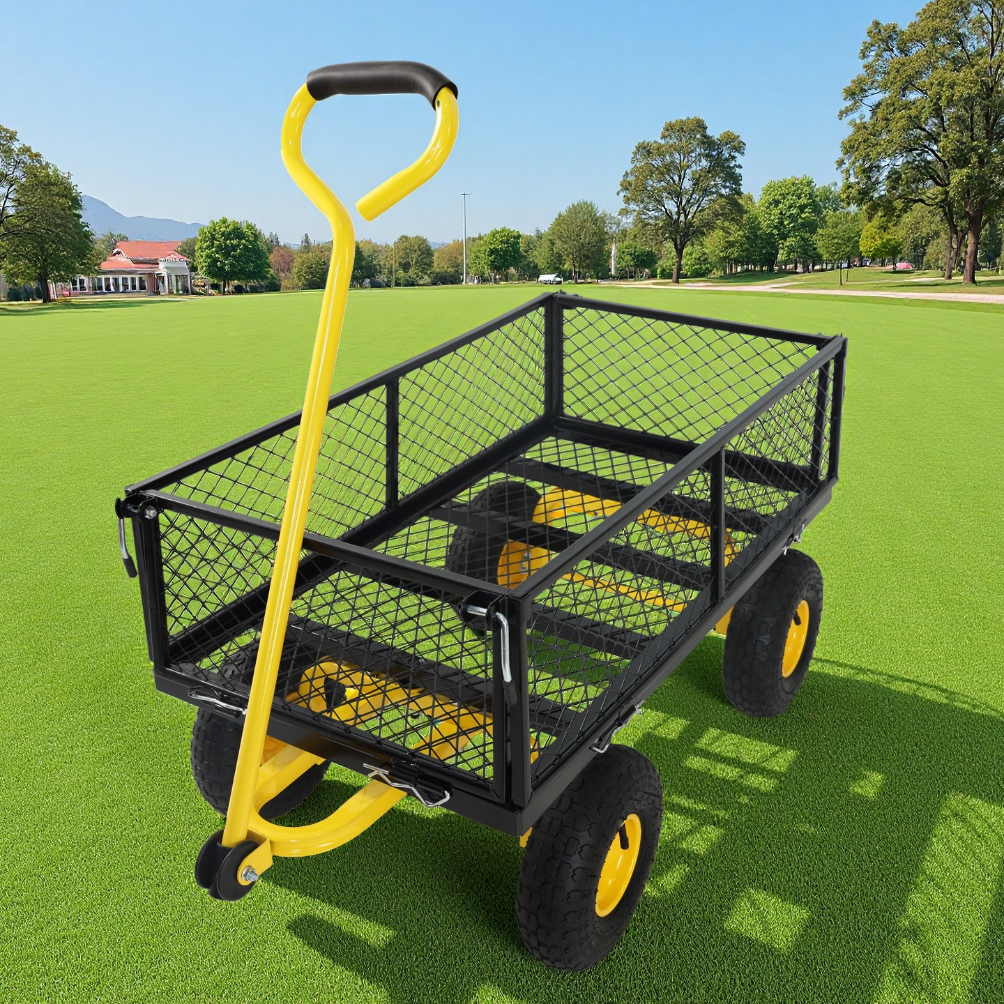 Wagon Cart Garden cart trucks make it easier to transport firewood