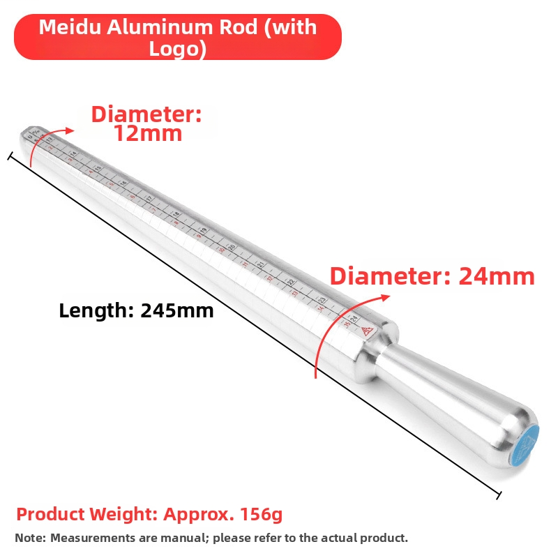 Ring Sizer & Mandrel Set – US Ring Size Measurement Tool with Alloy Ring Gauge & Aluminum Mandrel (0–13 / 0–15)