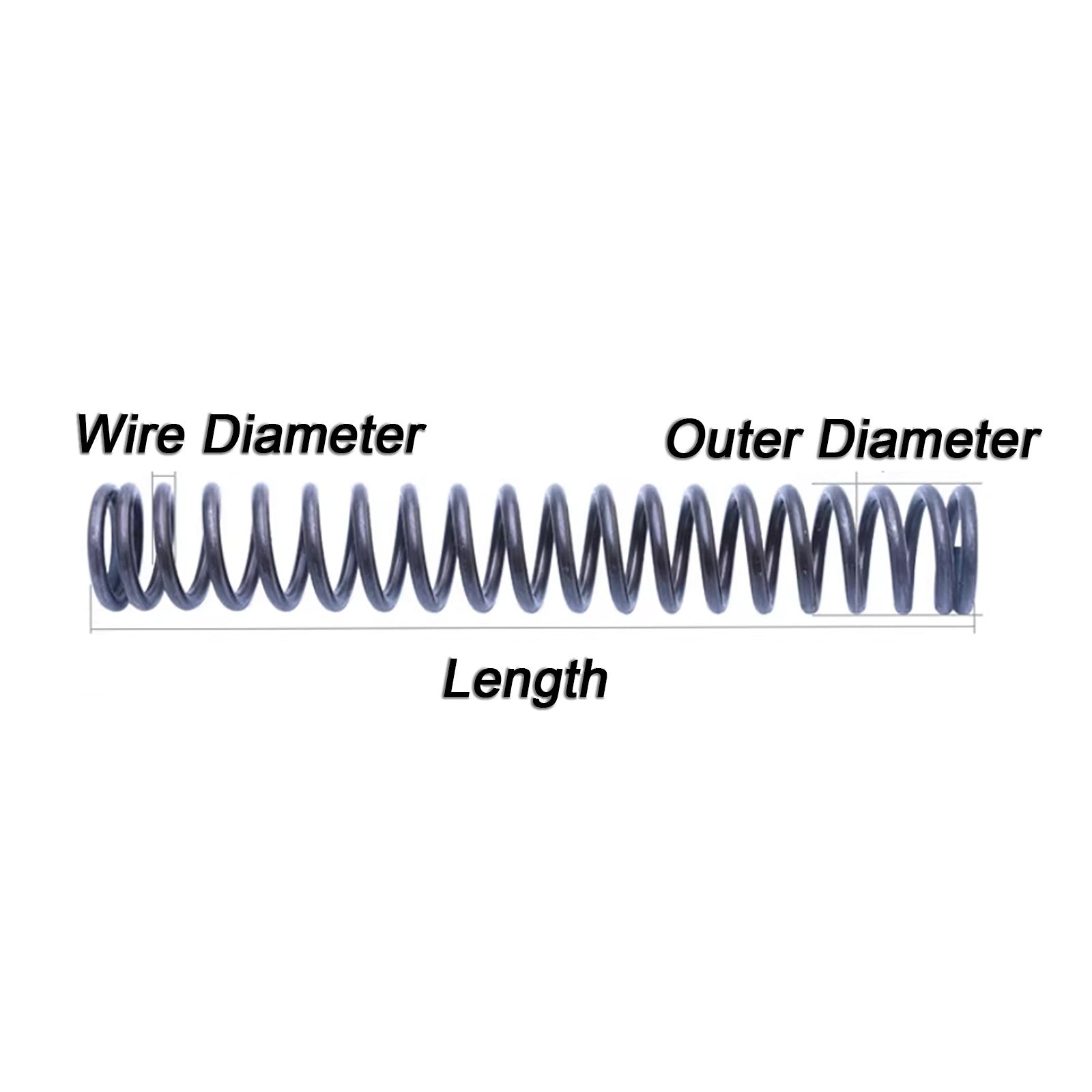 Compression Spring Steel 2.5 mm Wire Dia Pressure Springs-Coil Spring