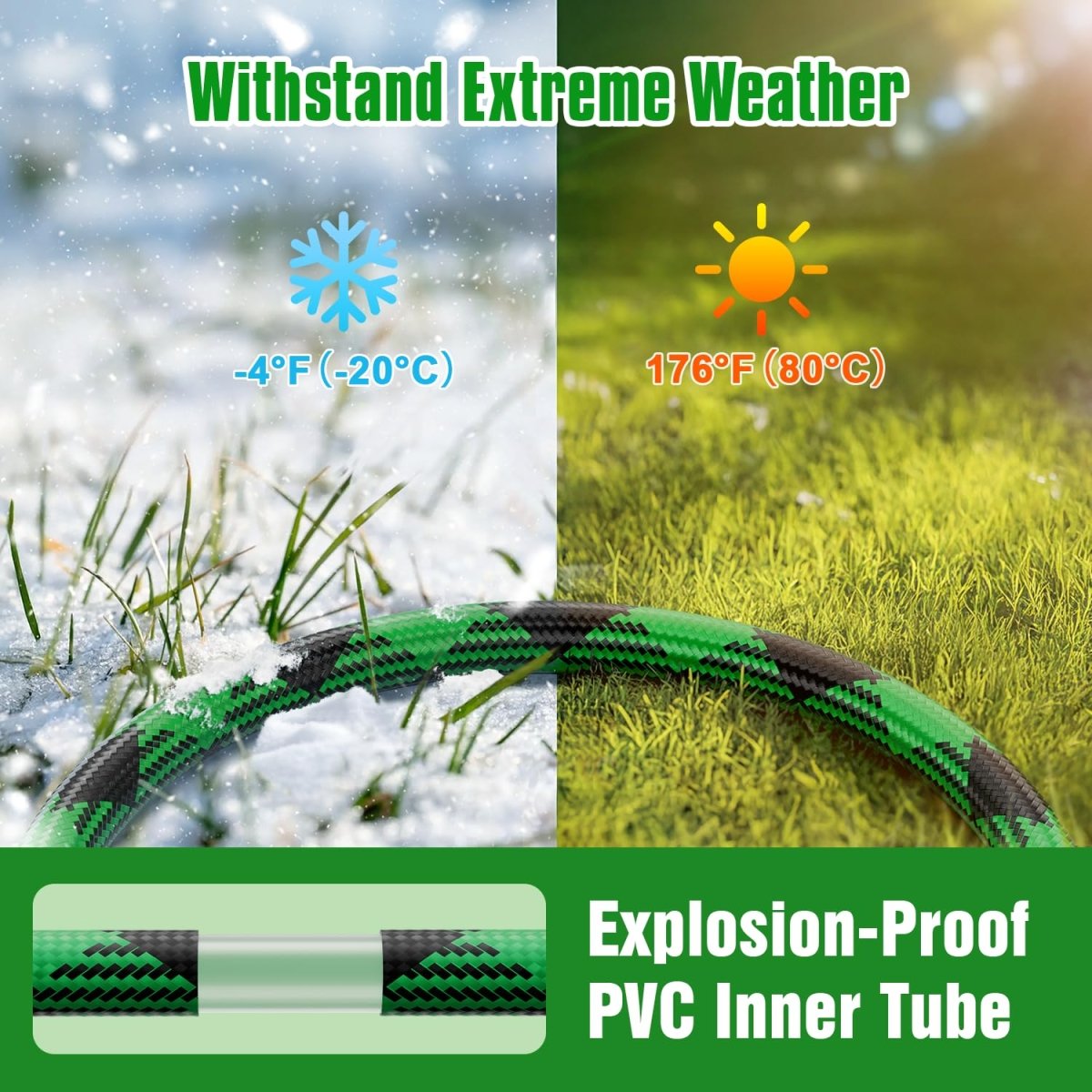 Irrigation gardening hose, garden watering telescopic hose set - HomeDIYer