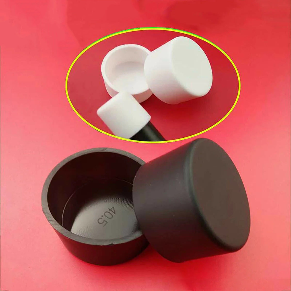 32.5mm~60.5mm U-type Silicone Rubber End Cover Caps Blanking Plugs Black / White