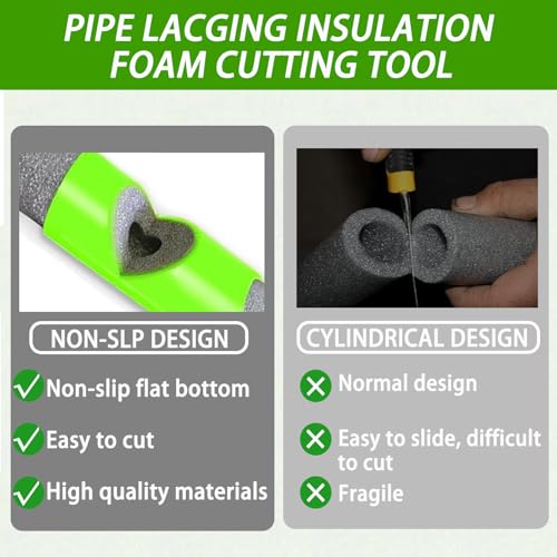 Foam Pipe Cutter Tool Insulation Cutting Fixture, Insulation Cutting Fixture for Pipe Insulation, Industries and Commercial Places,15mm, 22mm,28mm (3pcs） - HomeDIYer