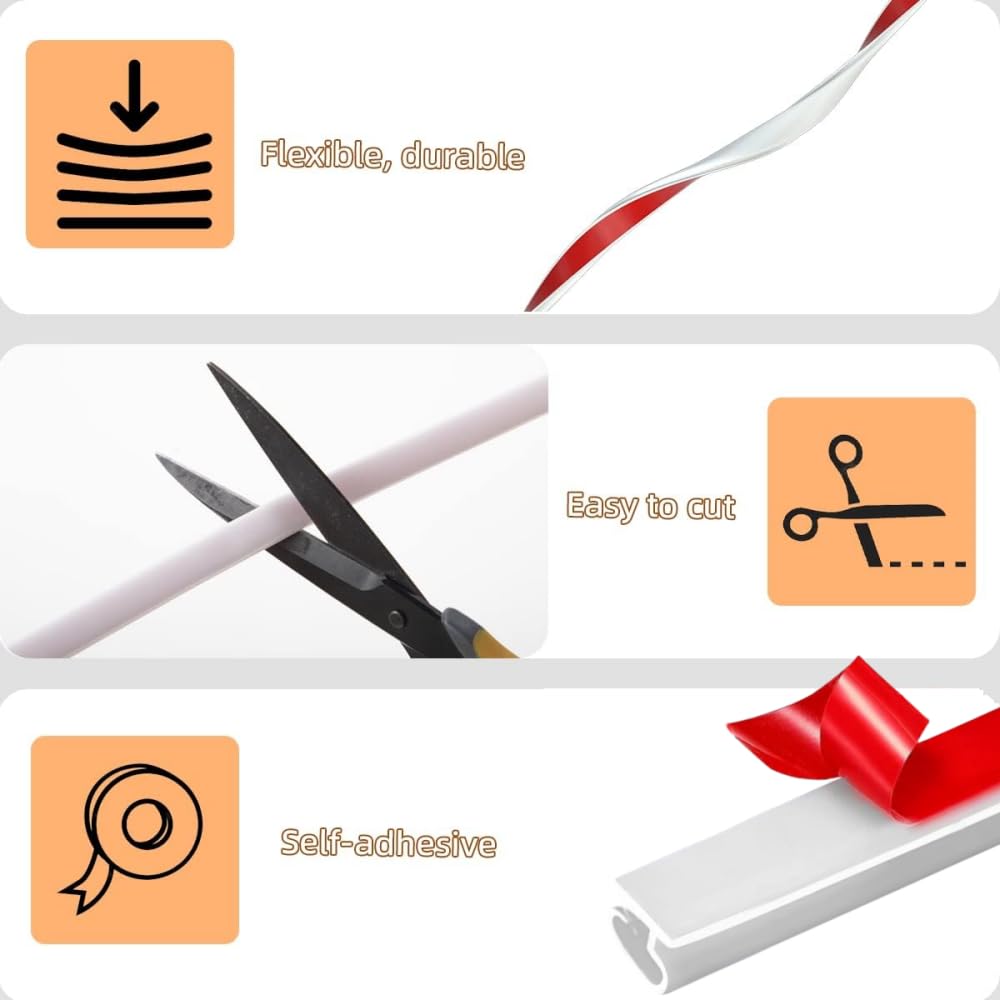 Rubber Seal Weather Strip Foam Sticky Tape Door Window Draught Excluder