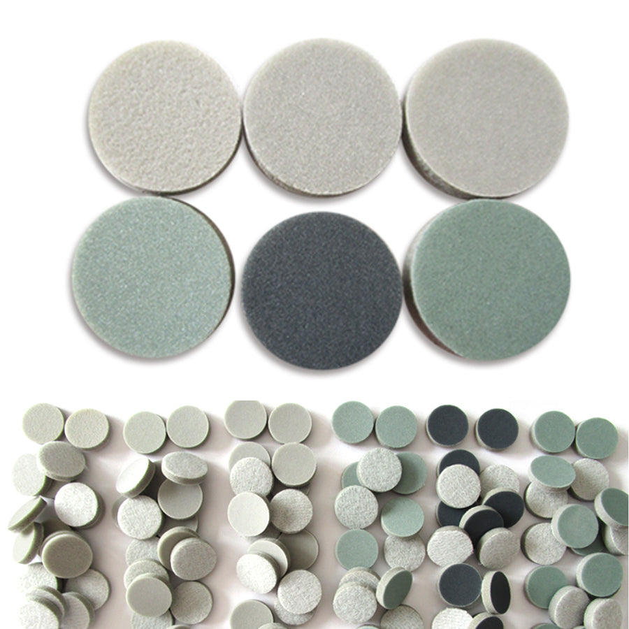 1.2" 30mm Sponge Sanding Discs 300 - 3000 Grit Hook & Loop Wet and Dry Sandpaper