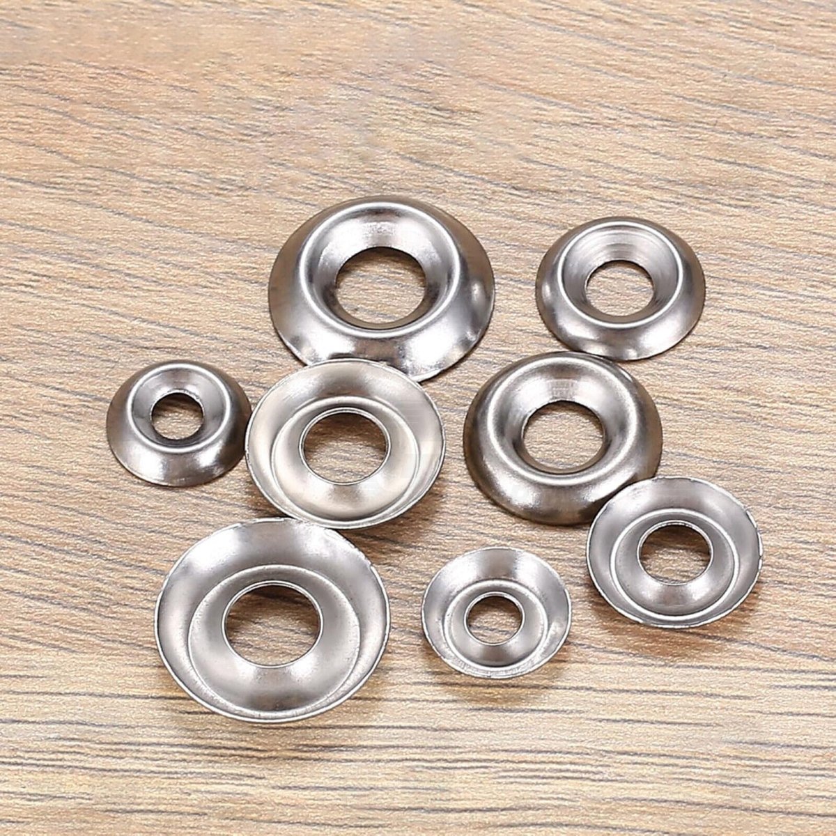 170Pcs Stainless steel rosette washers for countersunk head screws 4 6 8 10 - 16 - HomeDIYer