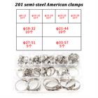 80pcs Assorted Stainless Steel Hose Clamp Kit With No Driver Jubilee Clips Set - HomeDIYer