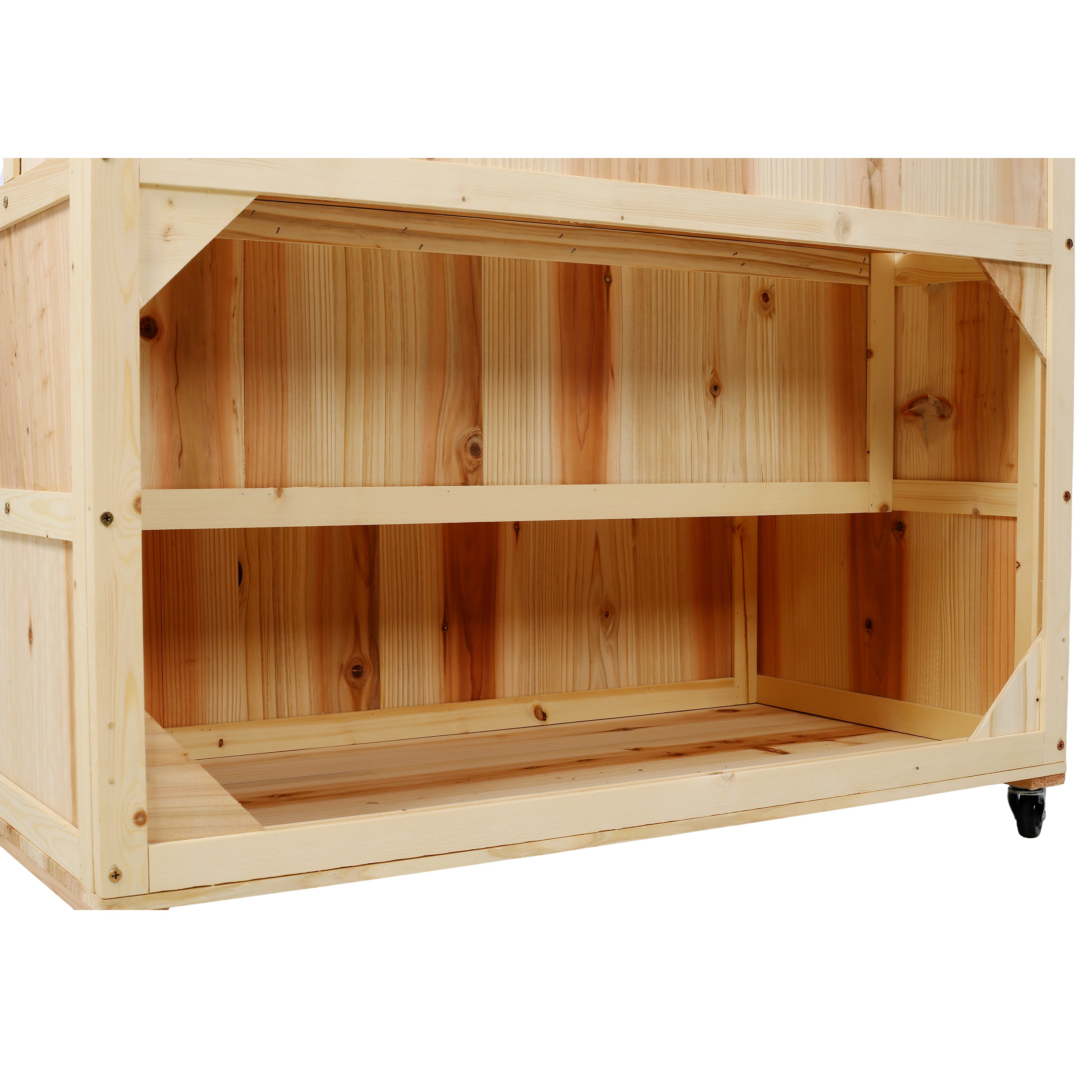 3-Tier Raised Garden Bed with Trellis – Vertical Planter Box with Wheels & Storage