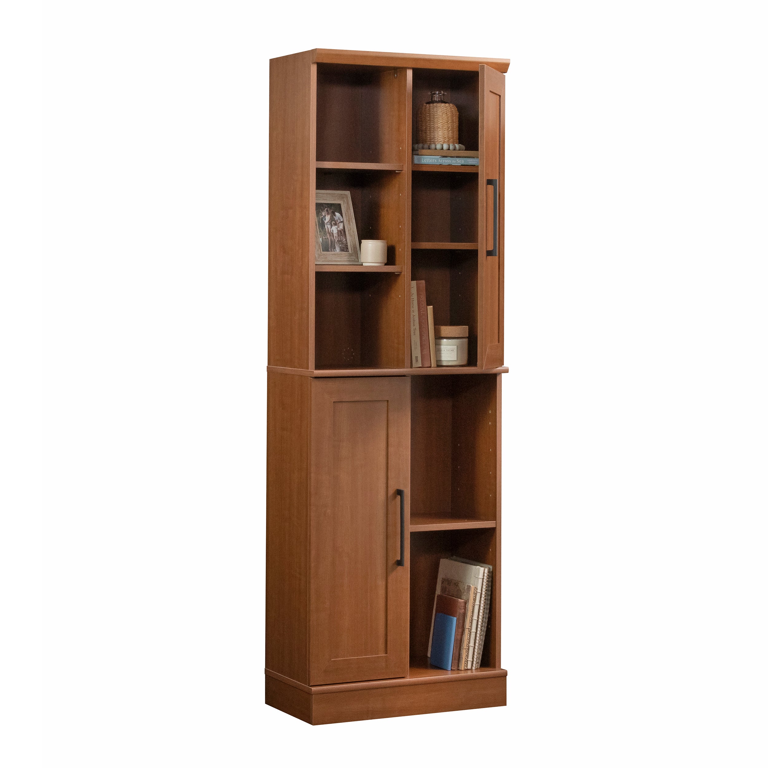 Storage Cabinet with Versatile Storage, Brown finish