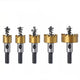 5Pcs Hole Saw Tooth HSS Stainless Steel Drill Bit Set Cutter Tool For Metal Wood