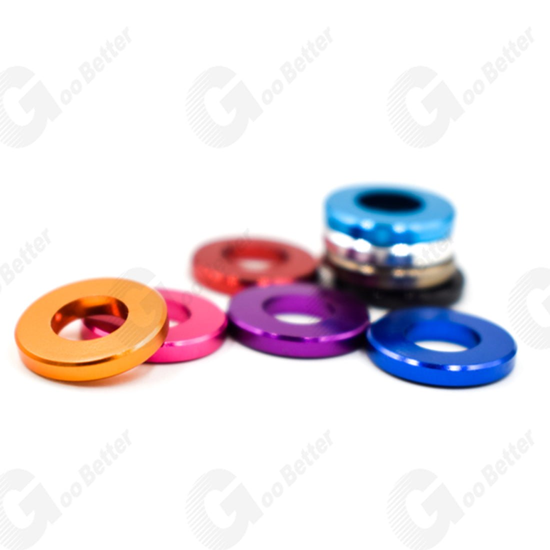 Aluminium Anodised M6 M8 Metric Colourful Flat Washer Spacer Gasket - HomeDIYer