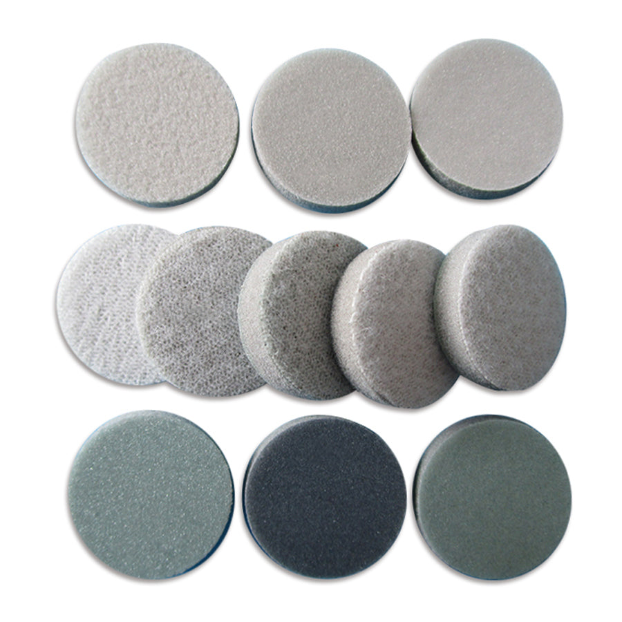 1.2" 30mm Sponge Sanding Discs 300 - 3000 Grit Hook & Loop Wet and Dry Sandpaper