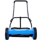 16-Inch 5-Blade Push Reel Lawn Mower with Grass Catcher, BLUE COLOR
