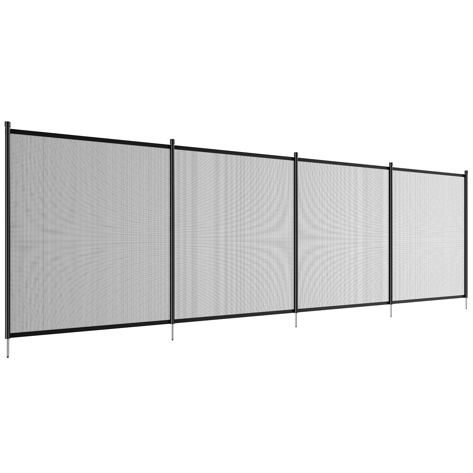 Pool Fence, 4 x 12 FT Pool Fences for Inground Pools, Removable Child Safety Pool Fencing, Easy DIY Installation Swimming Pool Fence, 340gms Teslin PVC Pool Fence Mesh Protects Kids and Pets