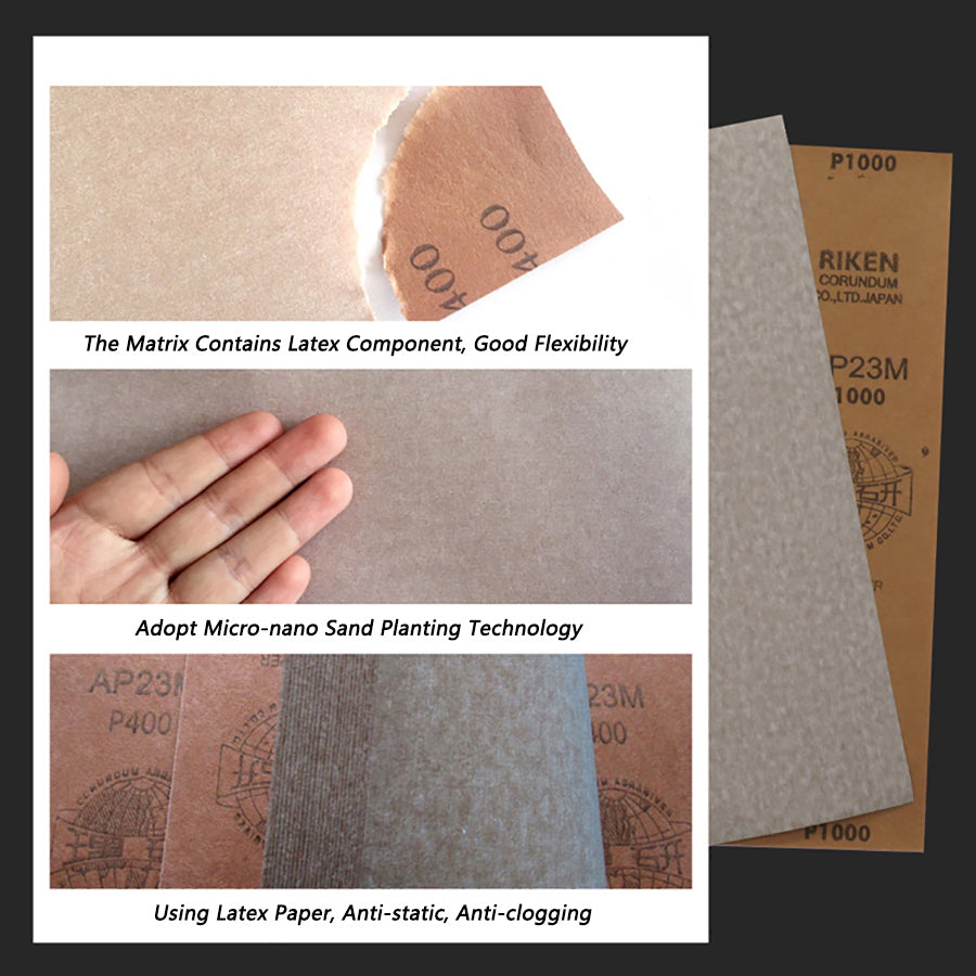 230x280mm AP23M Dry Use Abrasive Sandpaper Grit 120# - 1000# Sand Paper Sheets