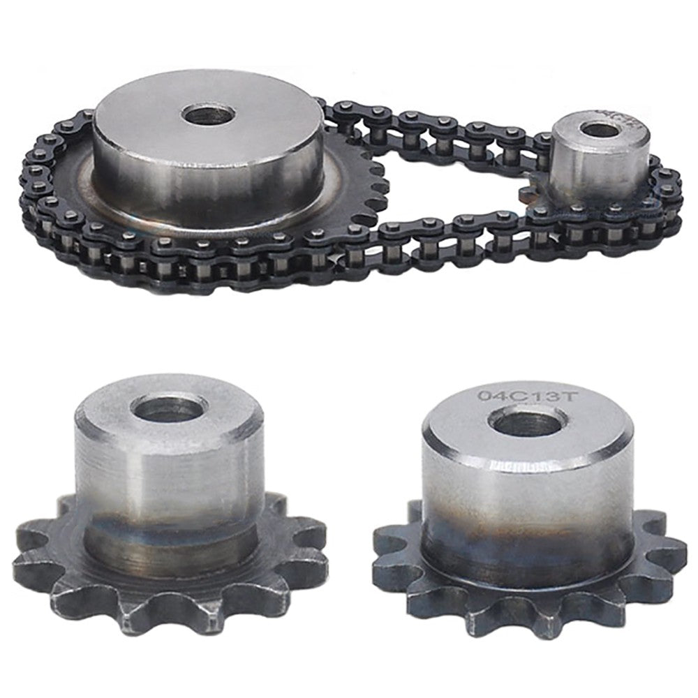 05B 5/16" Steel Roller Chain Sprocket Wheel Pitch 8mm 10~40 Teeth Process Hole