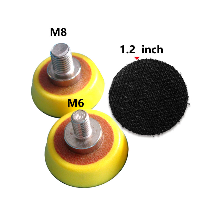 1" to 6" Sanding Backing Pad Hook Loop M6 M8 Bolt Sander Pad For Drill Grinder