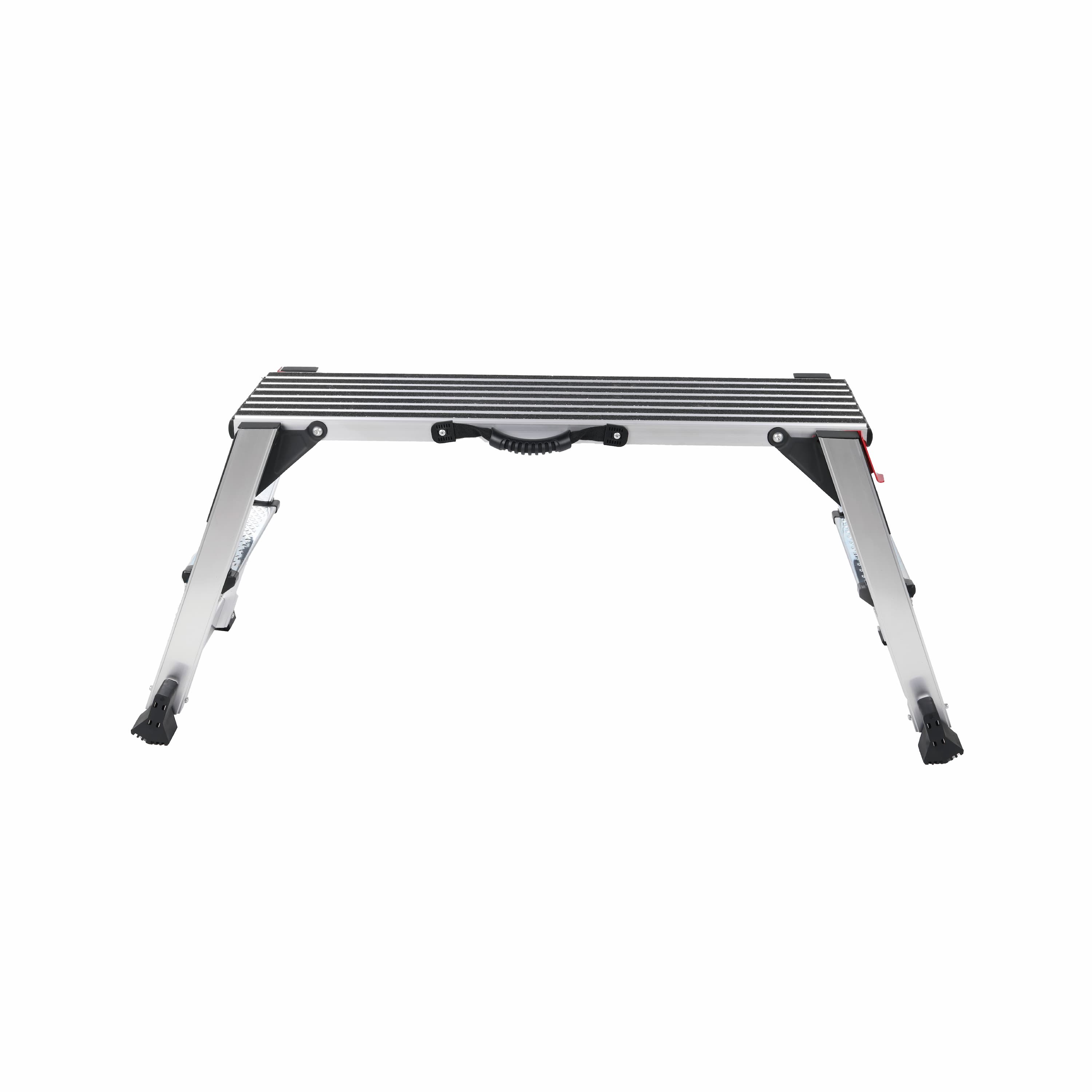 Folding Aluminum Work Platform — 660 lb Heavy‑Duty Capacity, Non‑Slip Surface, Antique Natural, Ideal for Painting & Washing