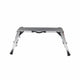 Folding Aluminum Work Platform — 660 lb Heavy‑Duty Capacity, Non‑Slip Surface, Antique Natural, Ideal for Painting & Washing