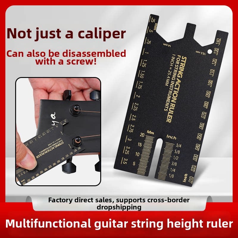 Guitar String Action Ruler Spacing Gauge Setup Tool 6 Styles