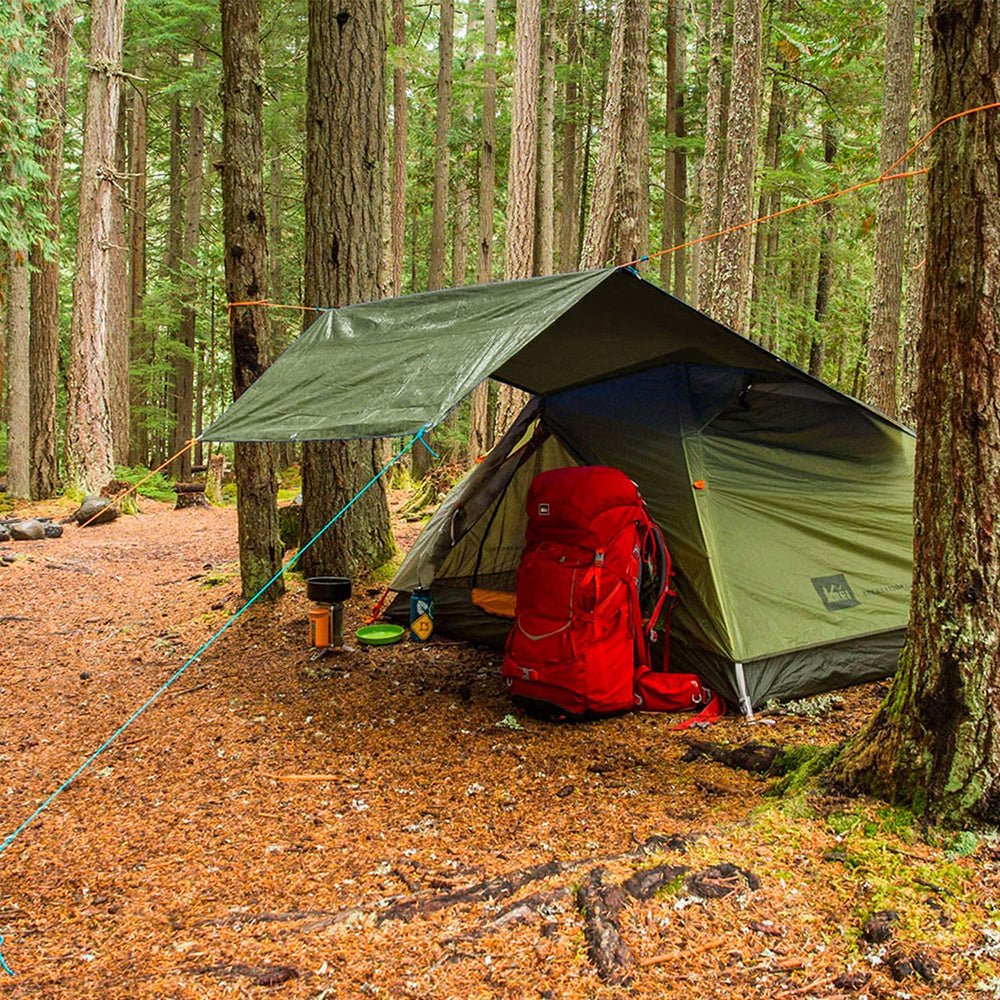 5×7ft to 12×16ft Army Green Heavy Duty Poly Tarp Waterproof Awning Poly PVC Boat Canopy Cover Tarpaulin Tent - HomeDIYer