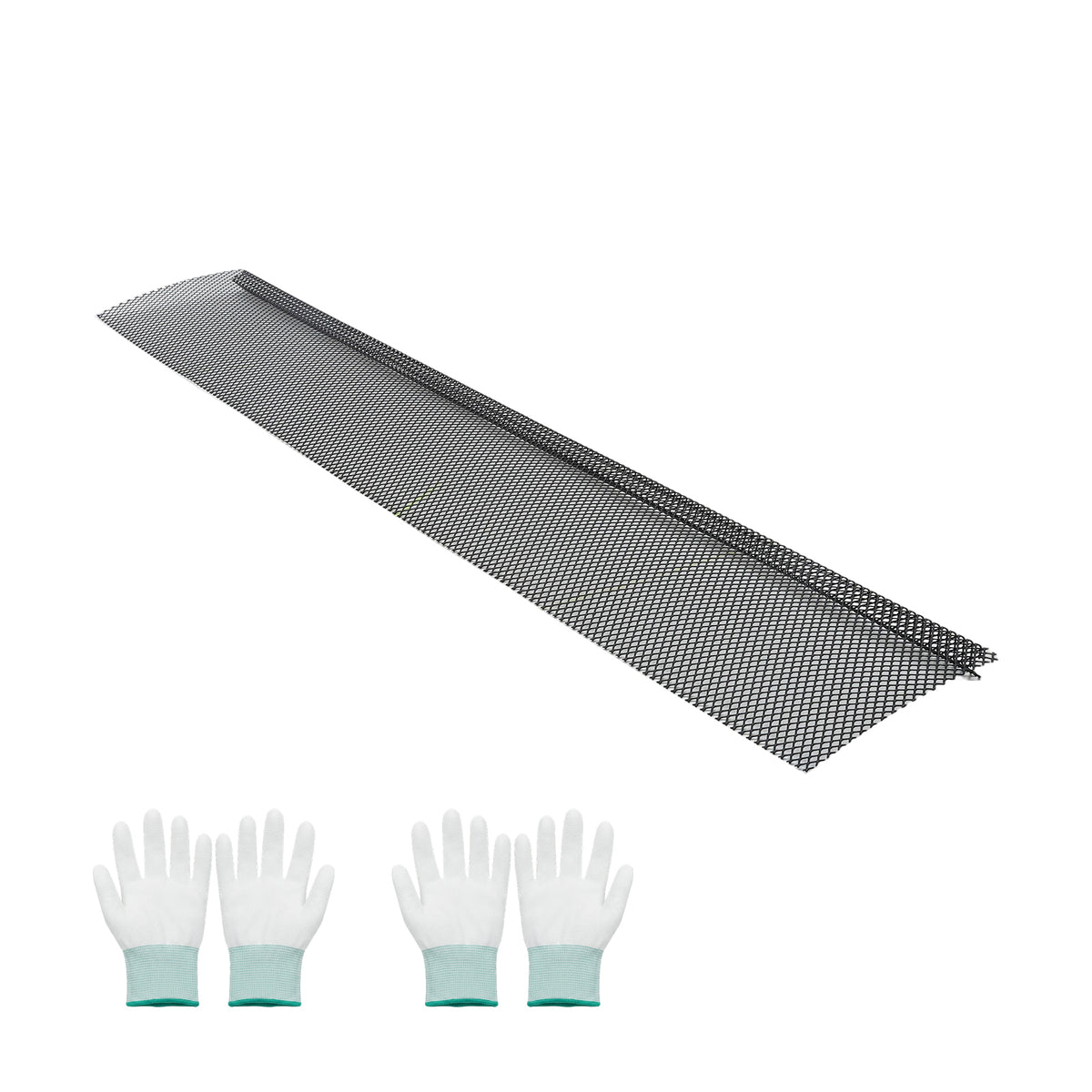 Gutter Guard 6" K-Style 40-Pack 120 ft Steel 6mm Perforations DIY Install | HomeDIYer