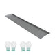 Gutter Guard 6" K-Style 40-Pack 120 ft Powder-Coated Steel 6mm Perforations DIY Install Black