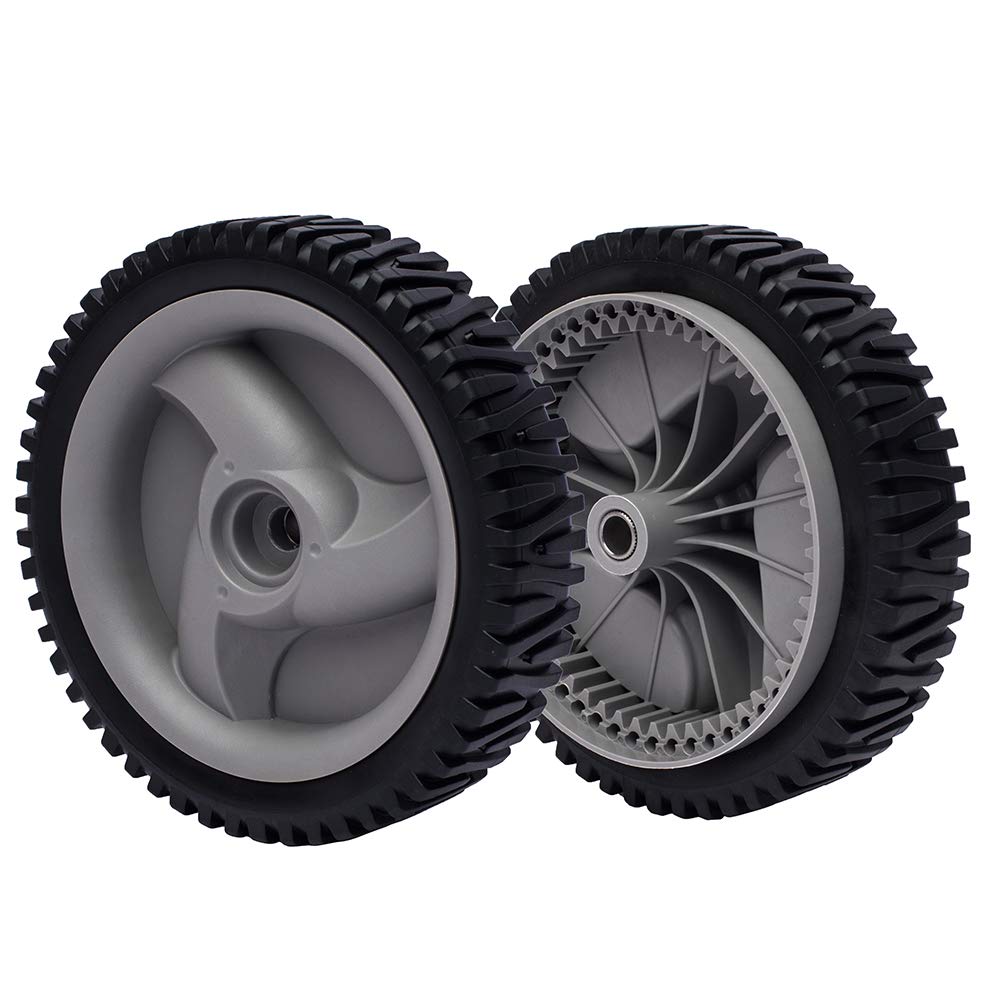 2 Pack 8” Metal Front Drive Wheels for Craftsman Husqvarna Mower – Replace