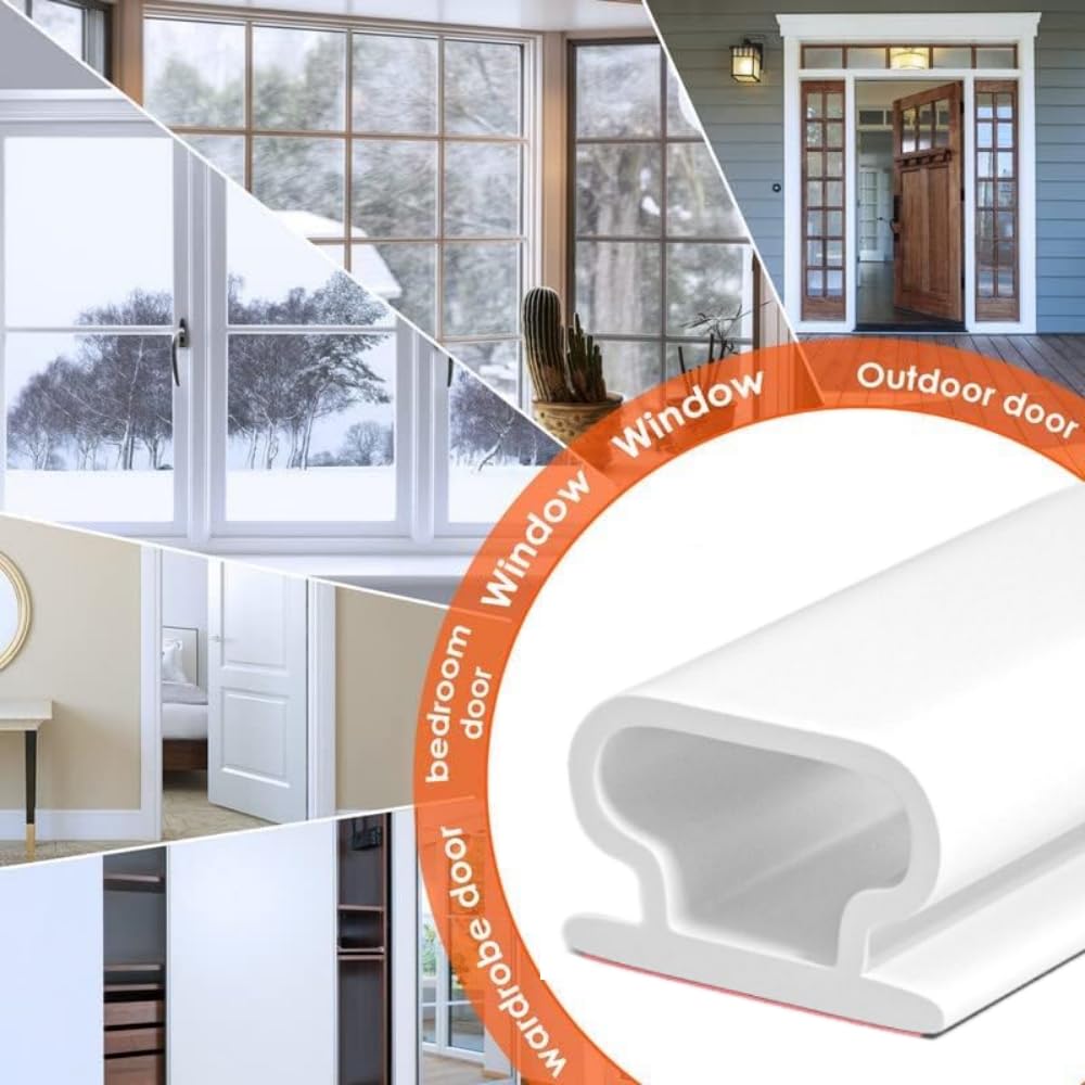 Rubber Seal Weather Strip Foam Sticky Tape Door Window Draught Excluder