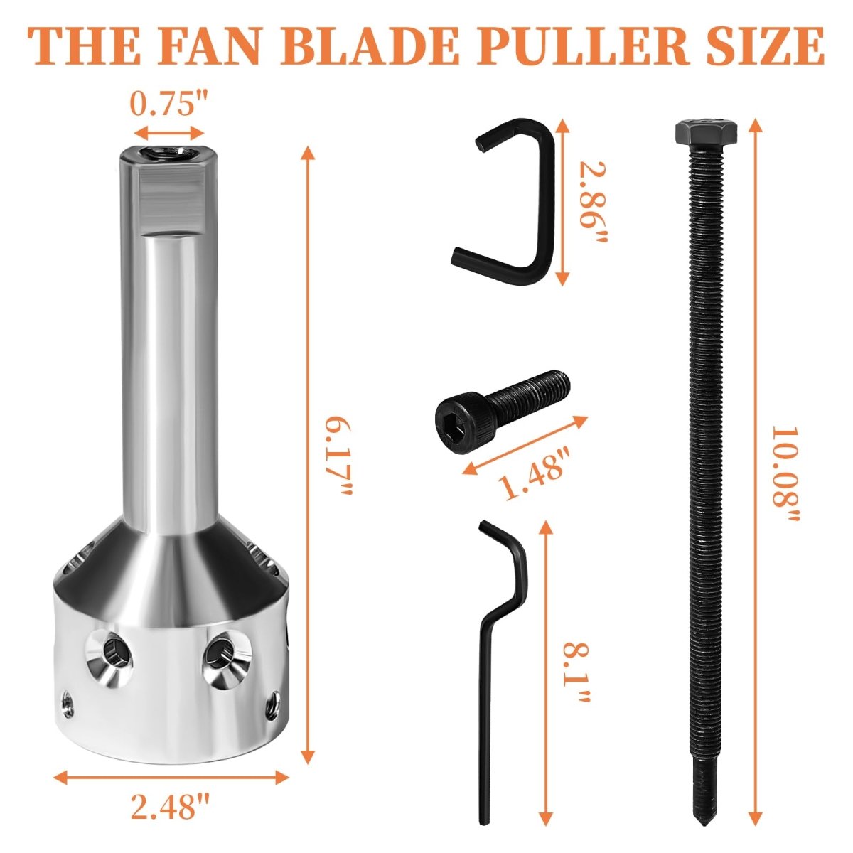 UP - 1 Ultimate Hub Fan Blade Blower Wheel Puller Perfect for 5/8'' Belt Drive and 1/2'' Or Less Direct Drive Motor Shaf, Supco Tools - HomeDIYer