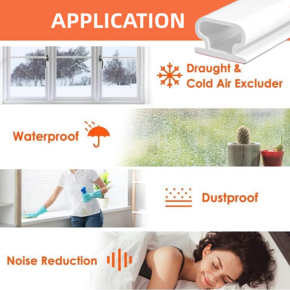 Rubber Seal Weather Strip Foam Sticky Tape Door Window Draught Excluder