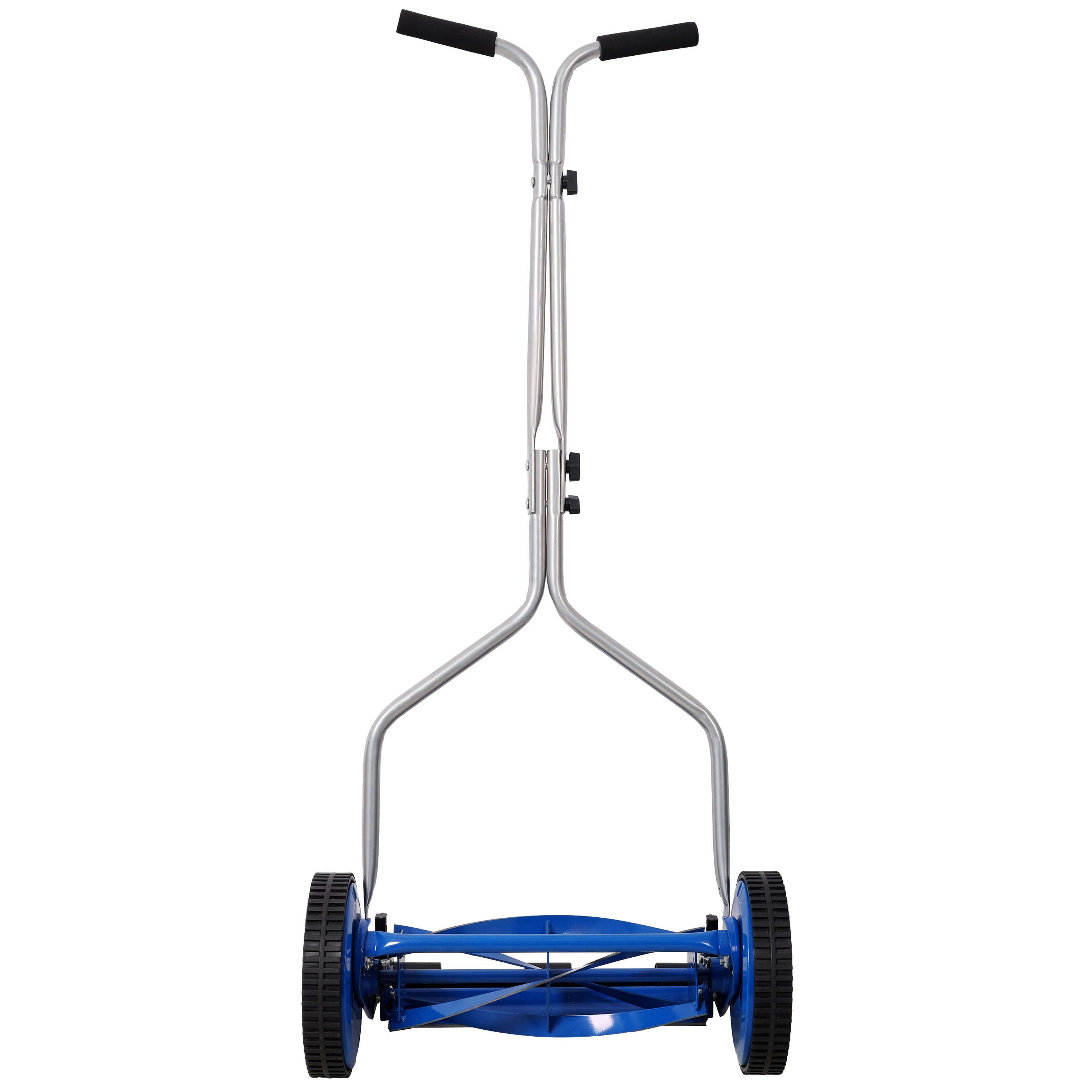 16in Push Lawn Mower, Push Reel Lawn Mower, Blue Color