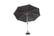 9 Ft Patio Umbrella, Push Button Tilt & Crank, 8-Rib Aluminum Pole, UV-Resistant Polyester, Gray