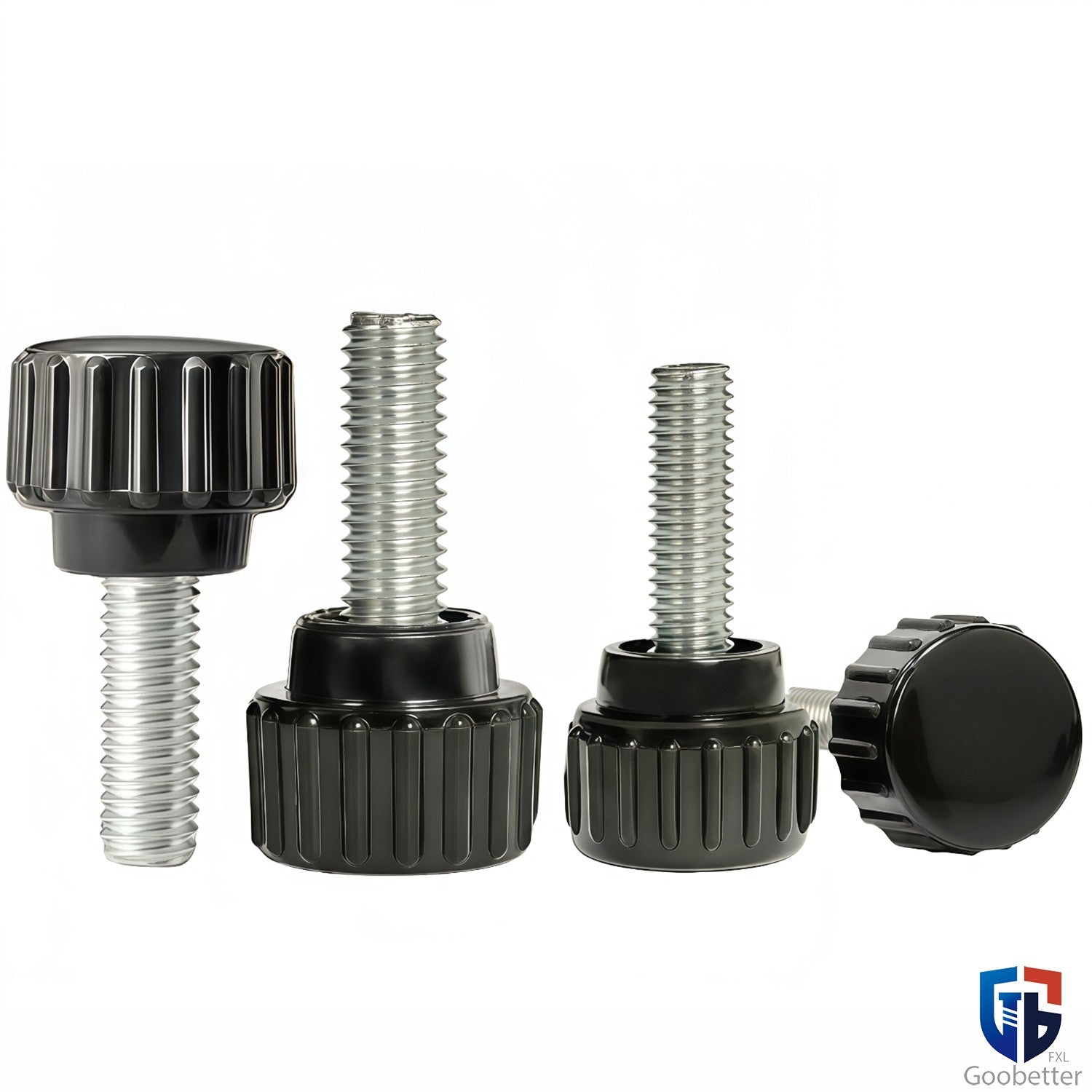Knurled Thumb Screws with Round Plastic Handle — M3 M4 M5 M6 M8 M10 Clamping Knob Bolts