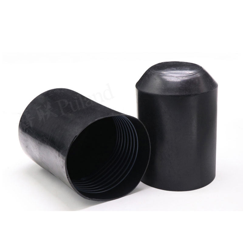 Black heat shrink end caps (adhesive lined, 2:1 ratio) 13mm-130mm, 35KV for industrial wiring