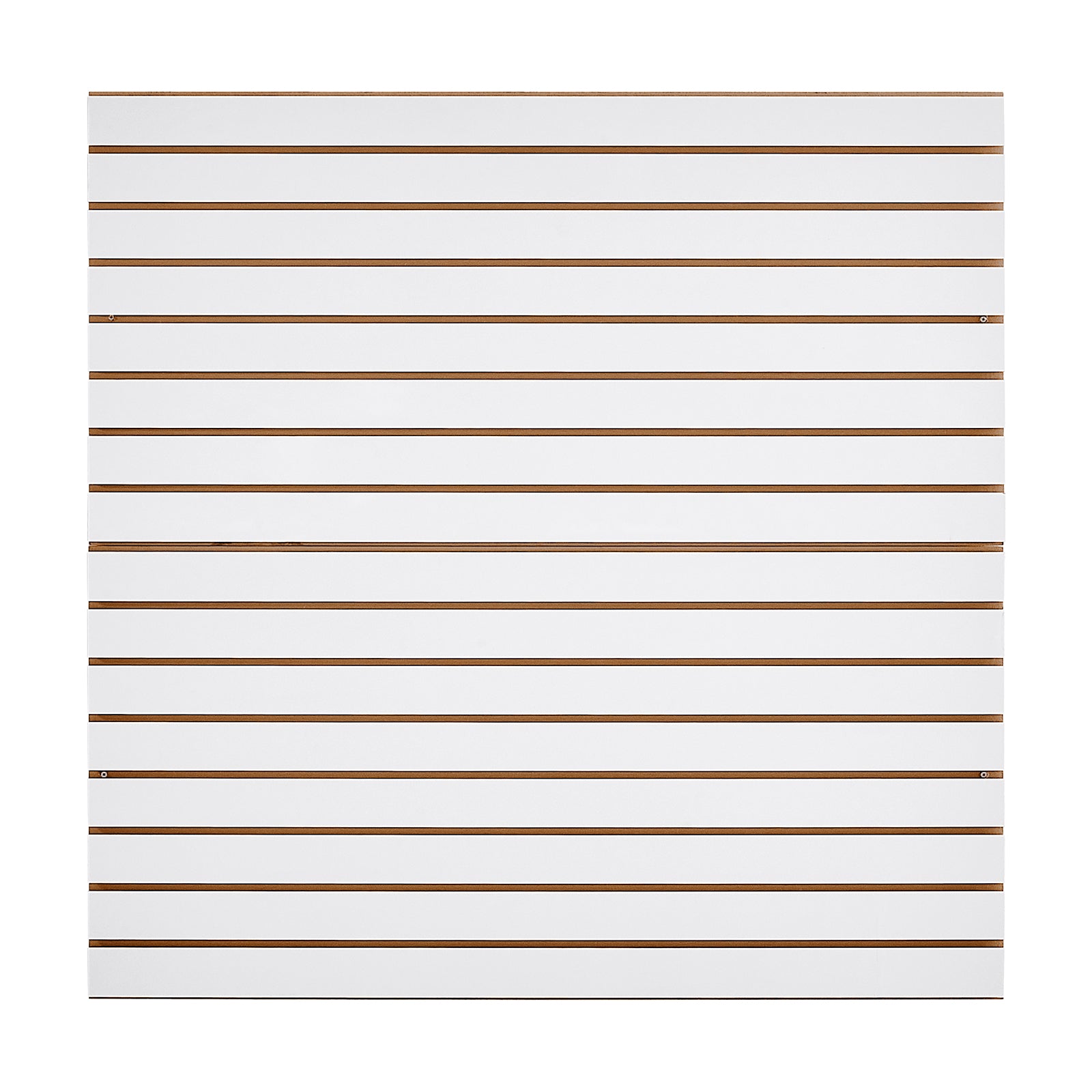 4 x 4 ft Slat Wall Paneling MDF White Garage Slatwall with Modular Design