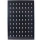4ft Metal Pegboard Wall Organizer Kit, 48"x24" Garage Tool Storage with Drill Bit Rack, Wrench Rack & Hooks, Black