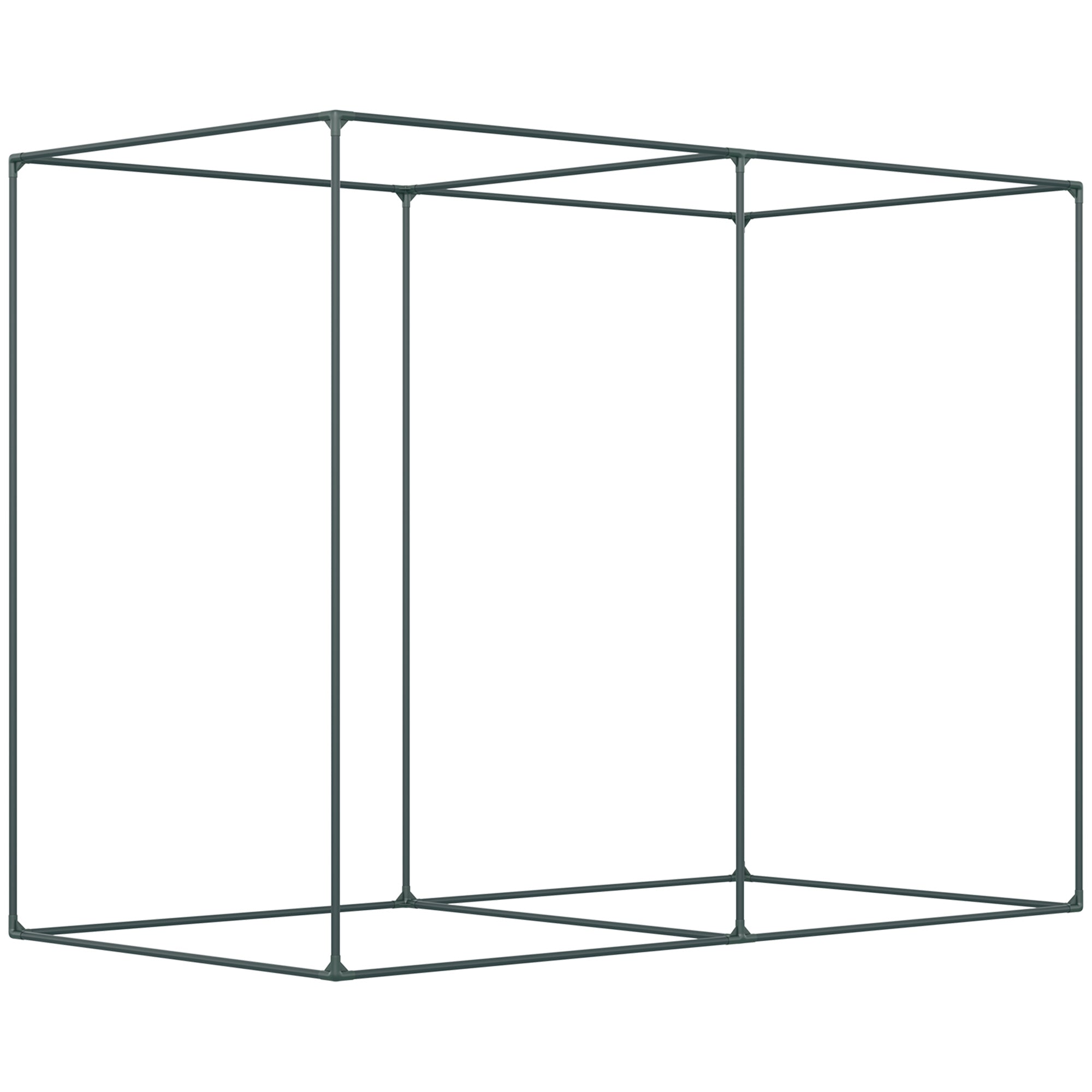 6' x 3' Crop Cage, Plant Protection Tent with Zippered Doors for Vegetable Garden, Backyard, Green