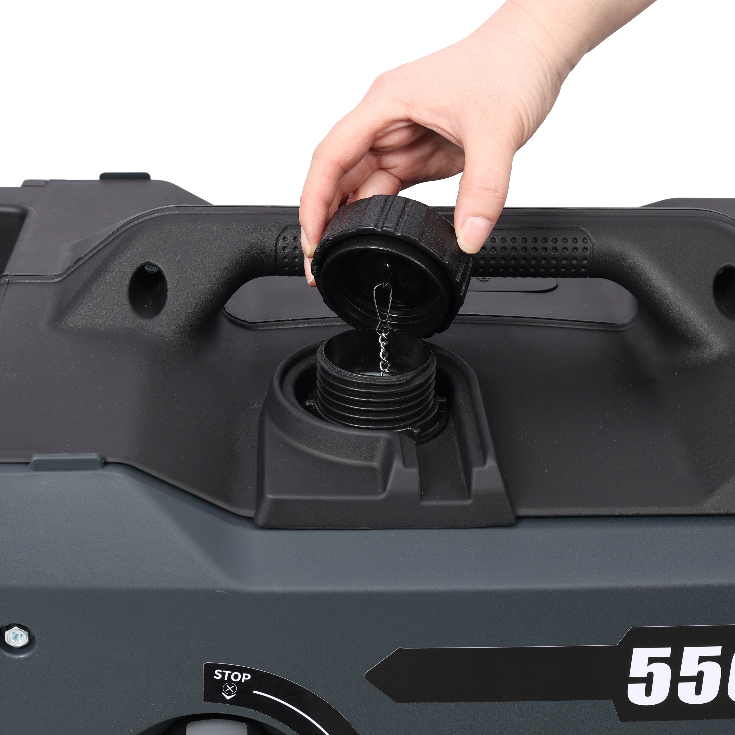 Super quiet Inverter Generator 5.5KW portable generator electric&remote start, foldable handle with wheels, 224cc 4 stroke EPA compliant, Gas&LPG Dual Fuel, With CO Sensor for more safety using