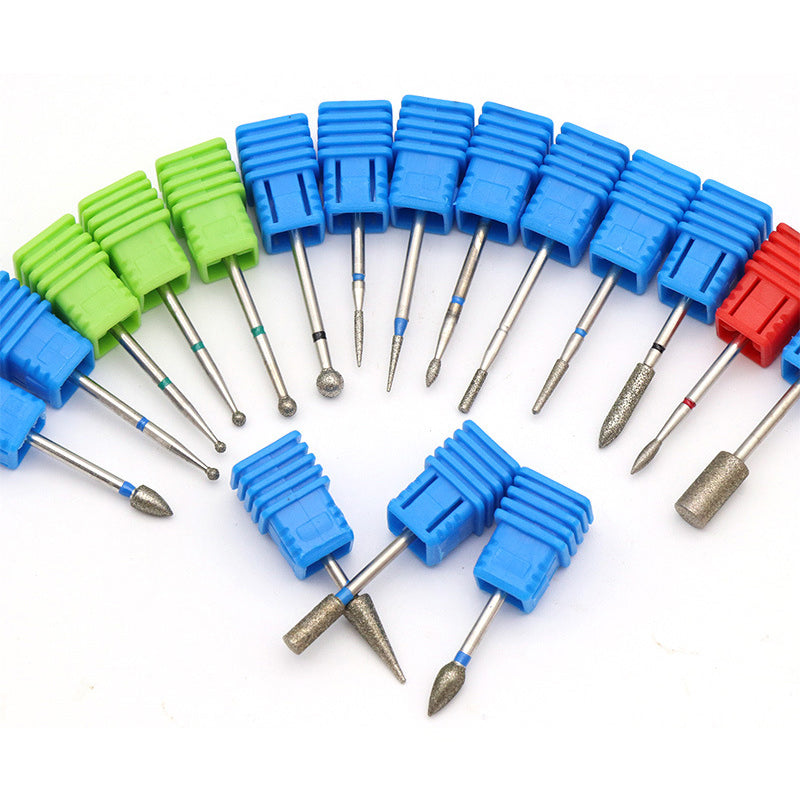 Diamond Grinding Nail Art Drill Bit Rotary Cuticle Clean Manicure Pedicure Tools